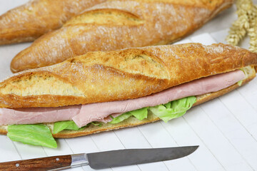 sandwich jambon salade 