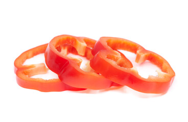 red pepper isolated on white