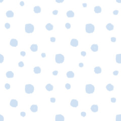 Fototapeta na wymiar seamless pattern with blue dots watercolor