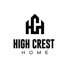 HCH initial logo for cool and modern real estate companies