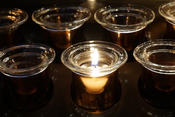 candles in church