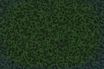amazing creative green big amount of organic viruses digitally drawn background illustration