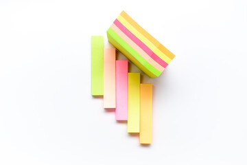 Colored post cards to write down ideas