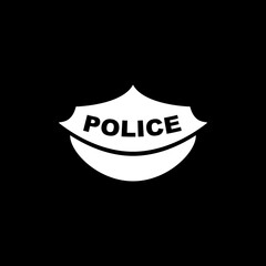 police peaked cap icon