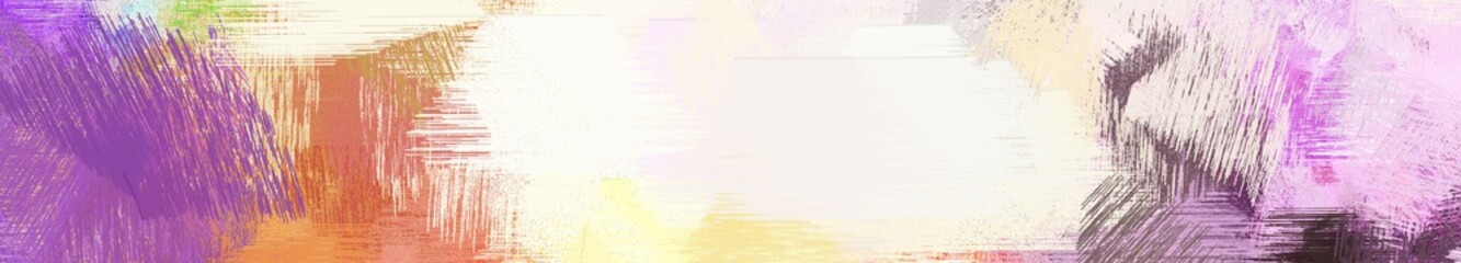 wide landscape graphic with abstract brush strokes background with antique fuchsia, linen and peru. can be used for wallpaper, cards, poster or banner