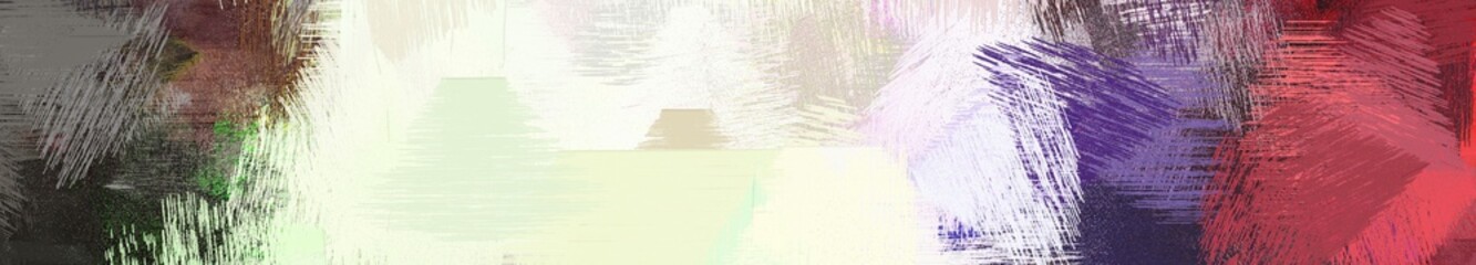 wide landscape graphic with creative brush strokes background with very dark violet, moderate red and beige
