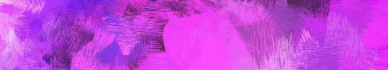wide landscape graphic with abstract brush strokes background decoration with medium orchid, moderate violet and very dark magenta