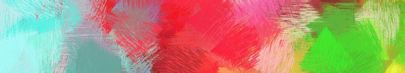 wide landscape graphic with colorful brush strokes background with ash gray, crimson and pastel blue. can be used for background, canvas or poster