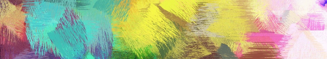 wide landscape graphic with abstract brush strokes background decoration with dark khaki, cadet blue and dark moderate pink. can be used for wallpaper, cards, poster or banner