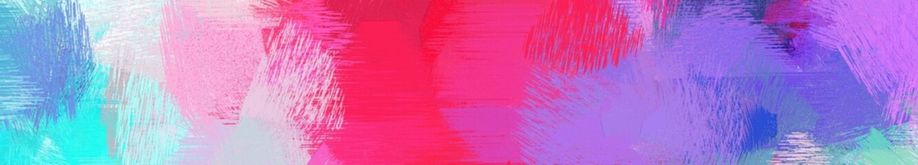 wide landscape graphic with dirty brush strokes background with medium orchid, orchid and light gray