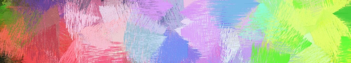 wide landscape graphic with dirty brush strokes background with pastel gray, thistle and yellow green. can be used for background, canvas or poster