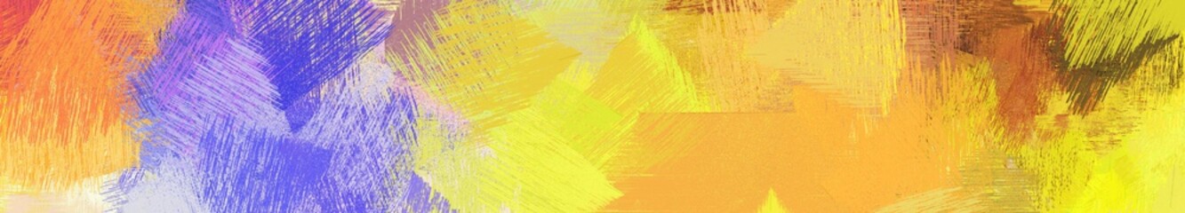 wide landscape graphic with modern brush strokes background with pastel orange, light pastel purple and antique fuchsia