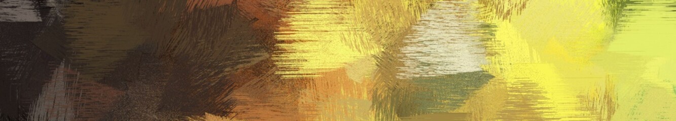 wide landscape graphic with art brush strokes background with dark khaki, very dark green and old mauve