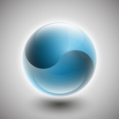 globe icon Bright sphere