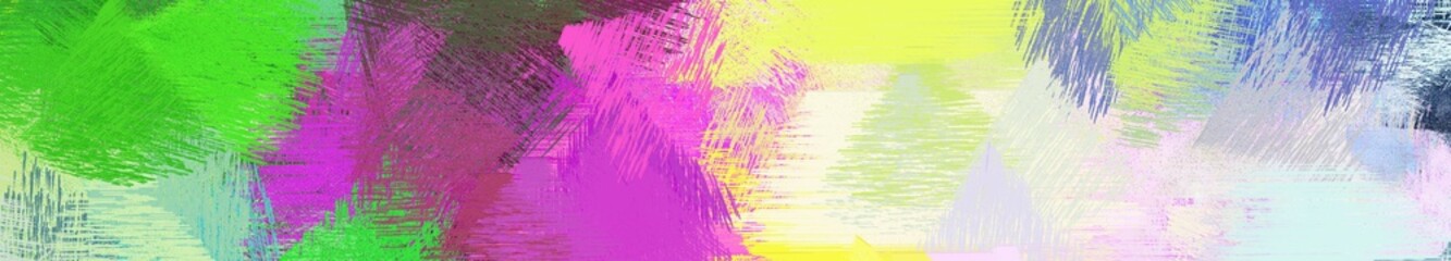 wide landscape graphic with colorful brush strokes background with tea green, mulberry  and light gray. can be used for background, canvas or poster