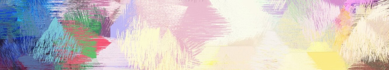 wide landscape graphic with colorful brush strokes background with antique white, teal blue and indian red. can be used for background, canvas or poster