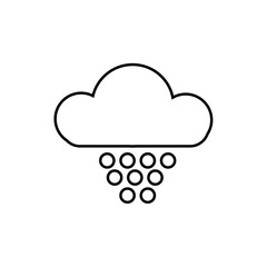 Freezing rain, hail sign. Weather icons vector illustration. eps ten