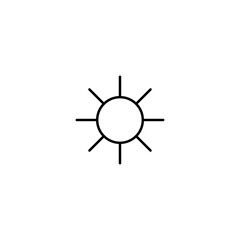 Sun sign. Weather icons vector illustration. eps ten