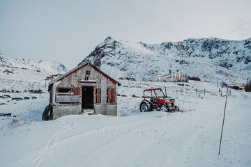 Norwegen Lofoten - Lostplace im Winter