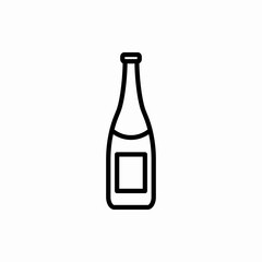 Outline champagne icon.Champagne vector illustration. Symbol for web and mobile