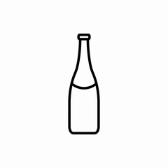 Outline champagne icon.Champagne vector illustration. Symbol for web and mobile