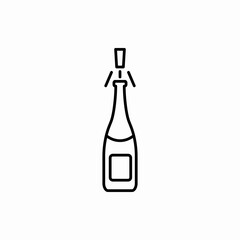 Outline champagne icon.Champagne vector illustration. Symbol for web and mobile