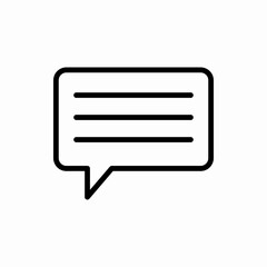 Outline chat icon.Chat vector illustration. Symbol for web and mobile