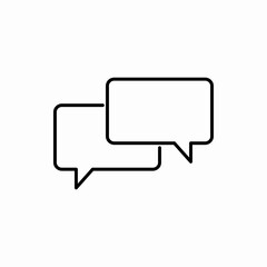 Outline chat icon.Chat vector illustration. Symbol for web and mobile
