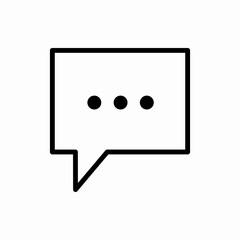 Outline chat icon.Chat vector illustration. Symbol for web and mobile