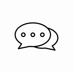 Outline chat bubble icon.Chat bubble vector illustration. Symbol for web and mobile