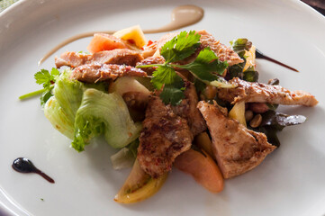 Creamy Cheese vegetable Bake with Spicy Tomato and Basil