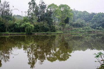 the landscape in sichuan,china