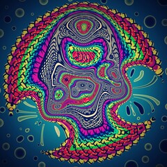 abstrakcja wzór dekoracja kolorowy ornament