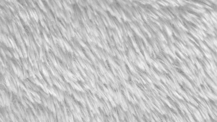 Close up Synthetic material, texture of synthetic or fake white fur, using for wallpaper background