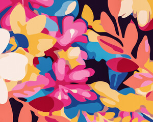 Naklejka premium Modern Flowers 