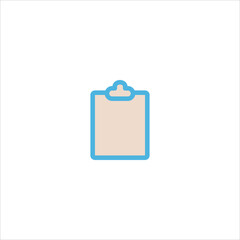 paper clipboard icon flat vector logo design trendy