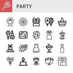 party icon set
