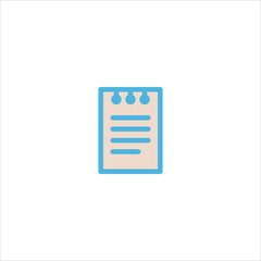 paper document icon flat vector logo design trendy