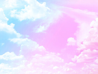 Pastel sky in the new normal abstract background