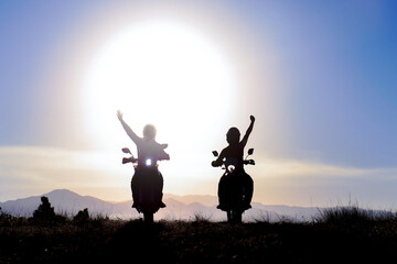 motorcycle brotherhood and driving to see new places and sightseeing