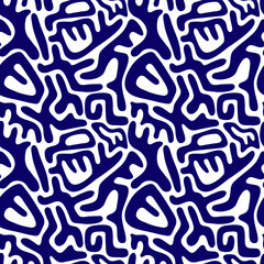 Abstract doodle pattern. Ideal for background, wallpaper, textile, backdrop, wrapping paper, print. Pattern design