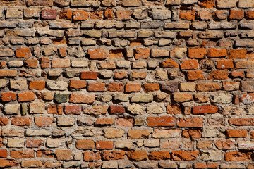 Red brick wall