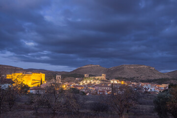 Fototapeta na wymiar Old mediterranean village Mora de Rubielos, province of Teruel, Aragon-Spain