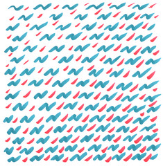 Abstract geometric background with markers. Dynamic strokes and lines. Hand drawn pattern