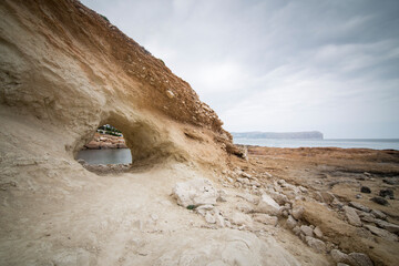 Cala Blanca beach in Javea Alicante Spain