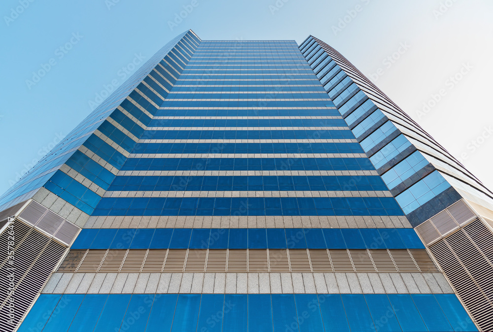Aufkleber exterior of modern architecture. building abstract background
