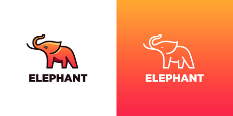 Simple Elephant Logo Design Inspiration