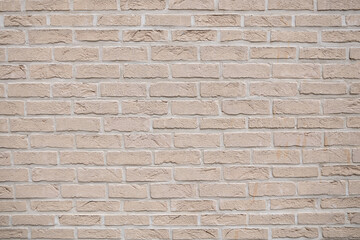 Beige old brick wall background grunge texture