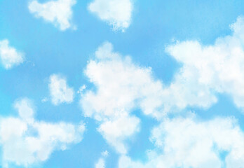 夏の雲のイメージの背景素材