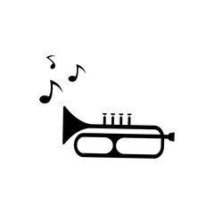 Trumpet instrument musical icon
